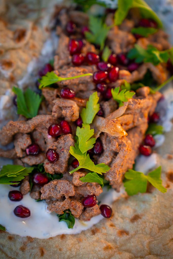 kebab i brød med granateple