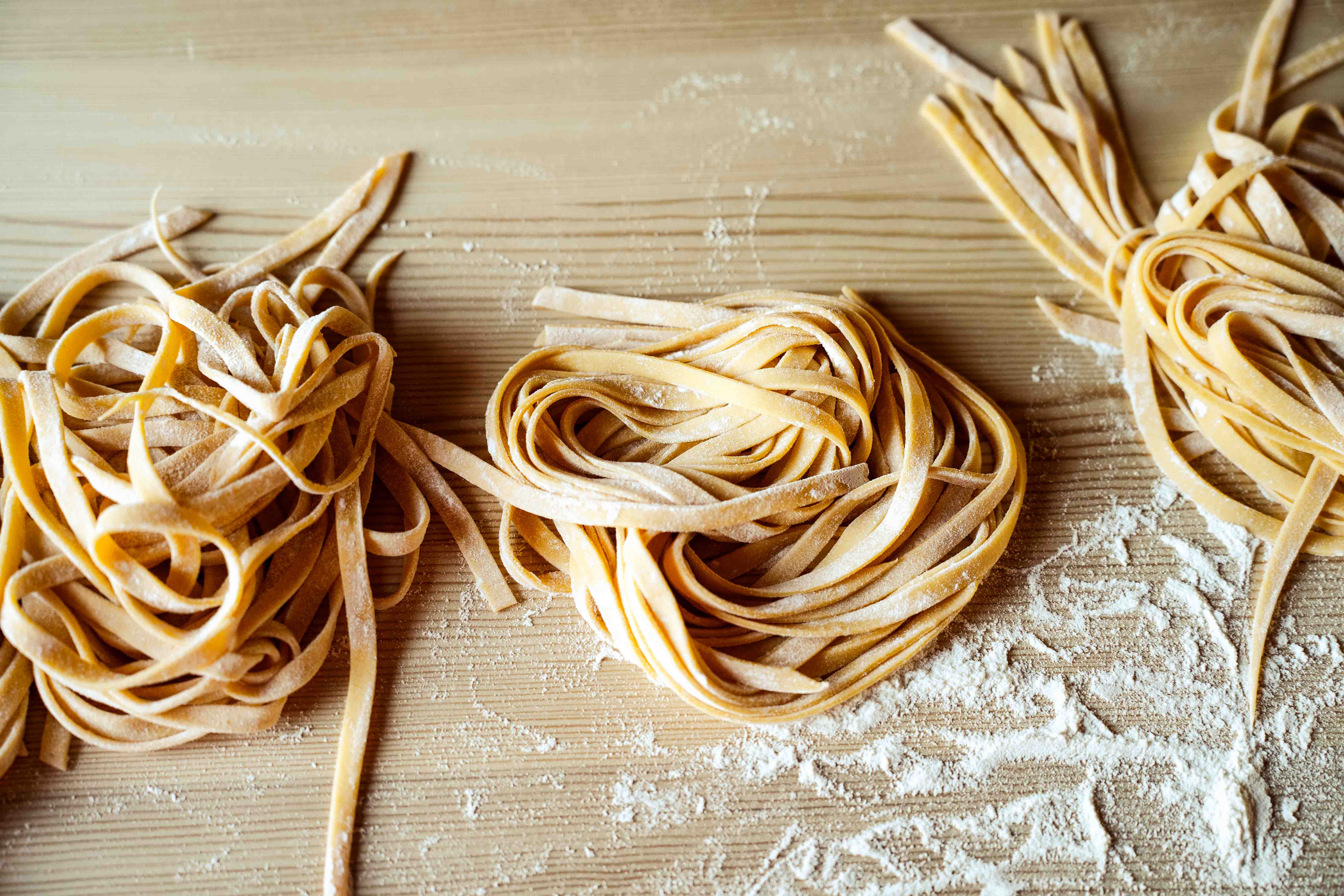 pasta på bordet